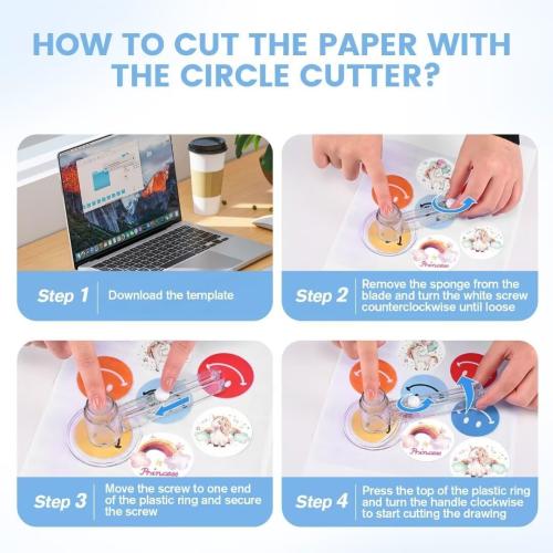 Button Maker Machine Multiple Sizes, 1'' 1.25'' 2.25'' Pin Maker Button Press Machine W/ 300 Sets Metal Pinback Inserts, Pin Making Supplies Kit for DIY Badges