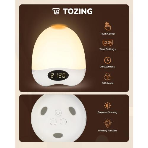 Egg Night Light for Nursery, Portable Rechargeable Baby Nightlight with Touch Control & RGB Color Changing, Dimmable Breastfeeding Lamp with Timer, Cute Wireless Night Light, Newborn Essentials