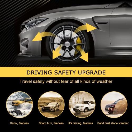Front Brake kit, Drilled & Slotted Brake Rotors and Disc Brake Pads, for 2011-2014 Subaru Impreza/Forester, for 2013-2014 Subaru Legacy/Outback/XV Crosstrek