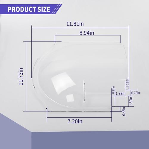 4812-01 RV Plexiglass Slider Kit for Dexter Right Hand Screen Door, Clear
