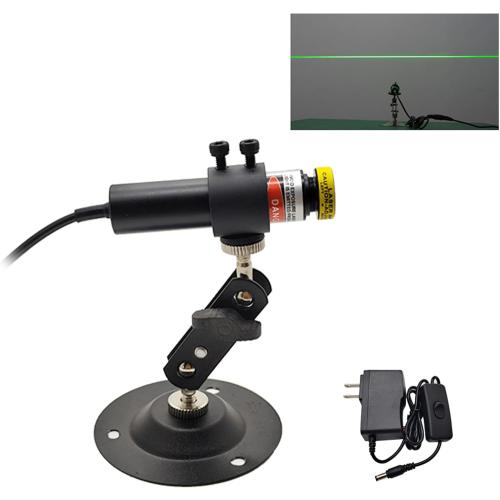532nm Focusable Green Generator Line Module for Halloween Scary House Laser Swamp Laser Pond Haunted House Garden Yard Decoration NOT for Alignment (Class IIIr 12V with Adapter and Mount)