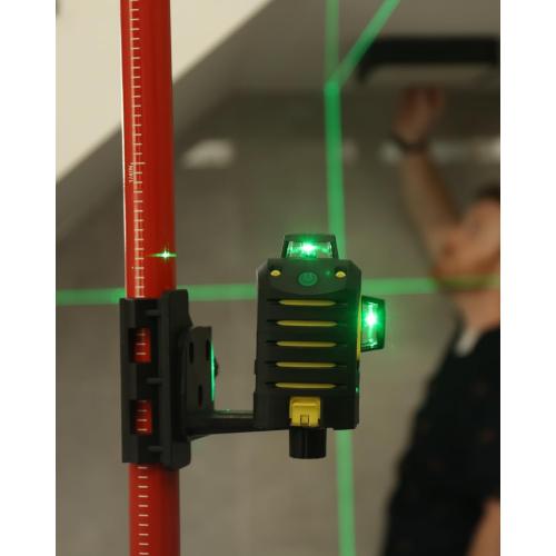 Size XL Color Red  Firecore Telescoping Laser Pole with  Laser Mount, Adjustable Laser Level Mounting Pole for Rotary and Line Lasers-FLP400A