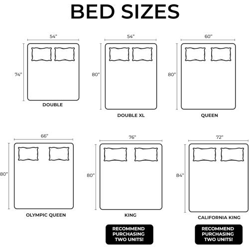 Bed Slats Center Support System | Adjustable Length & Height Tubular Steel with 4 Legs | Fits Full, Queen, King & California King Bed Frames