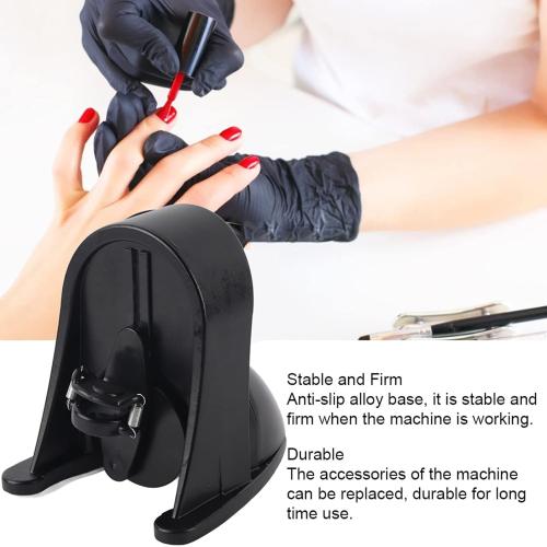 Nail Polish Shaker, 100-240V Nailpolish Gel Shaker Mixer Professional UV Liquid Bottle Shaking Machine with Touch Button Adjustable Spring and Silicone Base for Nail Polish and Gel