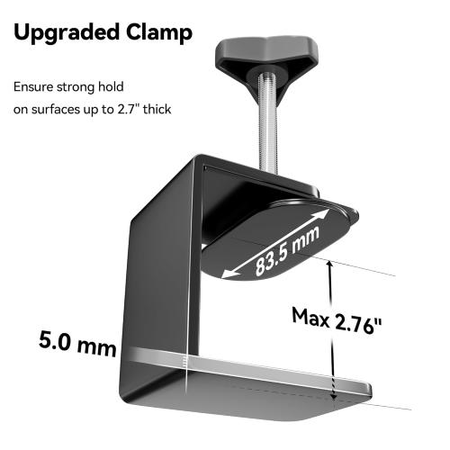 Foldable Dog Grooming Arm with Clamp: Adjustable Height 26-40, Dog Grooming Table Arm with Hammock and No-Sit Holder, Grooming Restraint for Small Medium Dogs at Home or Salon