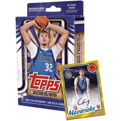 2025-2026 Topps NBA Basketball Trading Card Hanger Box 59 Total Cards
