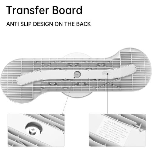 Mobility Transfer Board with Sliding Disk, FSA Eligible, Patient Transfer System for Wheelchair Users, No-Lift Design