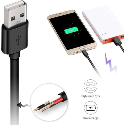 DEEGO Micro USB Cable, 2Pack Extra Long Android Charger Cable 10Ft 6Ft, Charger Cord Fast Android USB Charging Cable Compatible with Samsung Galaxy S7 Edge S6 S5 and More