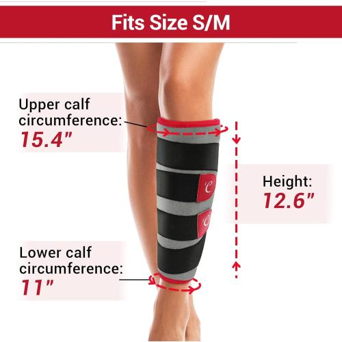 Comfytemp Heating Pad for Leg Pain & Cramps Relief, Wearable Knee Heating Pads for Knee Pain, Wrap Around Heating Pad for Shin Splint/Calf/Arm, Birthday Gifts for Mom Women (S/M)