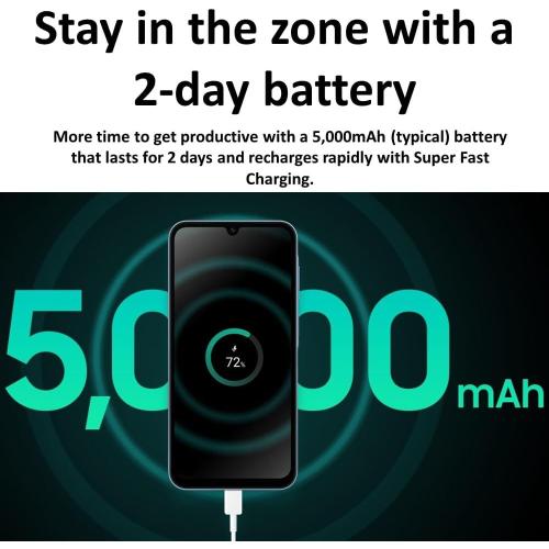 Blue Black SAMSUNG Galaxy A15 5G (128GB, 2024) 6.5 90Hz AMOLED, 50MP Camera, 4G Volte (Fully Unlocked International Model for AT&T, T-Mobile, Verizon, Global) A156U (Blue Black) (Renewed)