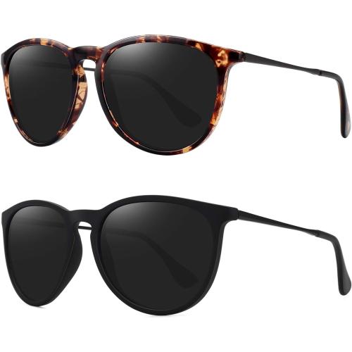 WOWSUN Retro Polarized Sunglasses Womens 2026 Trendy Round Classic Glasses