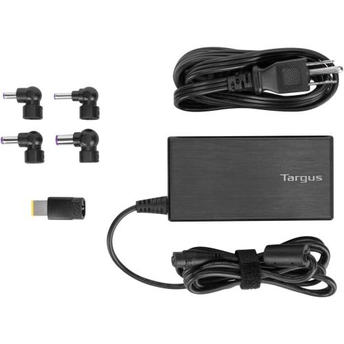 Targus 90W AC Semi-Slim Universal Laptop Charger with 6-Foot Cable, Includes 5 Power Tips Compatible with Major Brands: Acer, ASUS, HP, Compaq, Dell, Toshiba, Gateway, IBM, Lenovo, Fujitsu (APA90US)