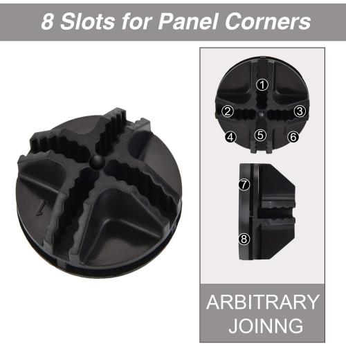 32 Pieces Cube Connectors Plastic Storage Wire Cube Organizer ABS Connectors for Modular Closet Storage Organizer and Wire Shelf (Black)