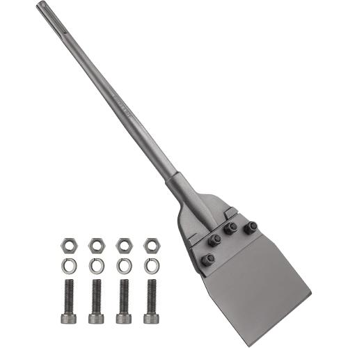 SDS Max Floor Scraper, Firecore 6 Inch SDS Max Thinset Removal Chisel Bits Scaling Chisel Tool for Rotary Hammer Drill, Steel Shovel Bits for Removing Vinyl Flooring VCT Tiles Linoleum Concrete Mortar