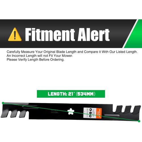 Grasscool 138971 134149 Mulching Blades for Craftsman 42 inch Deck Riding Lawn Mower LT1000 LT2000 T110 with 5-Star Mounting Pattern Replace 532138971 138498