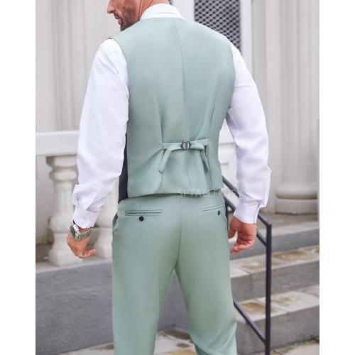 Size XL ..Men's Tuxedo 3 Piece Slim Fit Suits Blazer Jacket Layered Waistcoat and Pants Suit Set for Dinner Prom Wedding