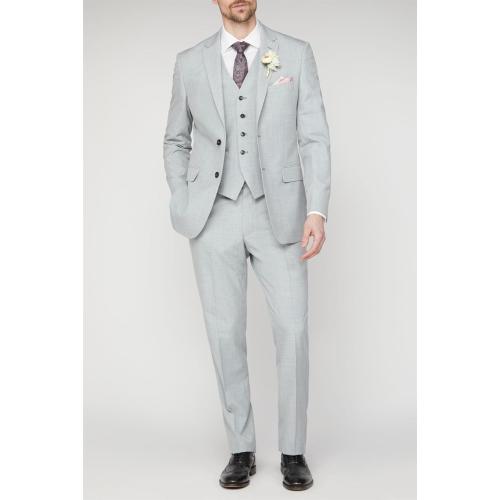 Wangyue 3 Pieces for Men Slim Fit Suit Set Two Button Blazer Jacket Vest Pants Formal Business Suit Wedding Prom Tuxedo size medium