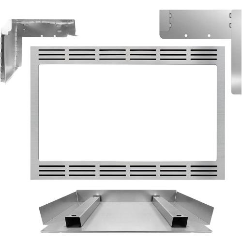 Microwave oven trim kit Strong magnets design : There are strong magnets placed inside the four corners of the door frame,Easy to install For Panasonic Microwave Oven.Installation Tools Needed Measuring tape, pencil, Phillips screwdriver, Ø 2 (5 /64) mm