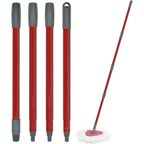Mop Handle for Ocedar, Mop Handle for O Cedar, Spin Mop Replacement Handle for O Cedar, 4 Section 30 to 58 Mop Handles for Ocedar Spin Mop & H2pro Flat Mop, Mop Stick Mop Pole Handle for Ocedar Mop