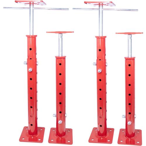 4 Pack House Jacks for Leveling Crawlspace,19 -34.5 Height Range,6820 lbs to 4409 lbs Height Capacity,Adjustable Floor Joist Jack House Jack Post,Floor Jacks Joist Beam Brace for Cellar Ceiling