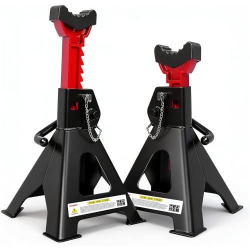 YATOINTO Jack Stands 3 Ton (6,600 LBs) with Double Pin Locking, Car Jack Stand 11.22-16.54 Adjustable with Rubber Pads, Jack Stands for Trucks,Home,Garage, SUV, Pickup,Car,UTV/ATV,1 Pair