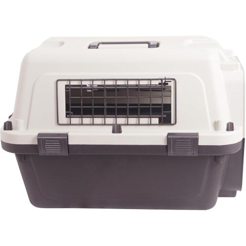 Plastic Dog/Cat Crate Portable Travelling Pet Kennel Without Wheel for Dogs/Cats, Small, Tan