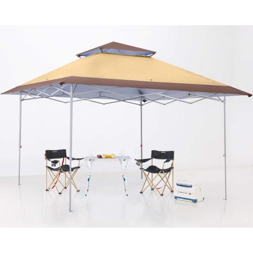 ABCCANOPY 13x13 Pop Up Canopy Base on 10x10 Canopy Frame with Double Ventilated Top, 4 Sandbags, 4 Ropes and 8 Stakes (Beige)