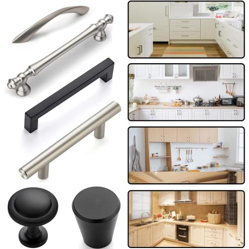 King&Charles Cabinet Hardware Jig, Aluminum Alloy Cabinet Handle Jig with Automatic Center Punch, Avoid Jitter Caused by Direct Drilling, Use for Handles and Pulls on Drawers/Doors.