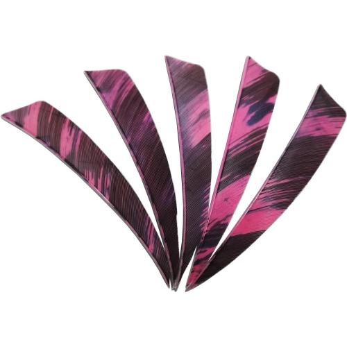 AMEYXGS 4 Inch Arrow Feather Fletching Turkey Feather Natural Arrow Vanes Shield Right Wings Vanes for DIY Arrows Accessories 50Pcs