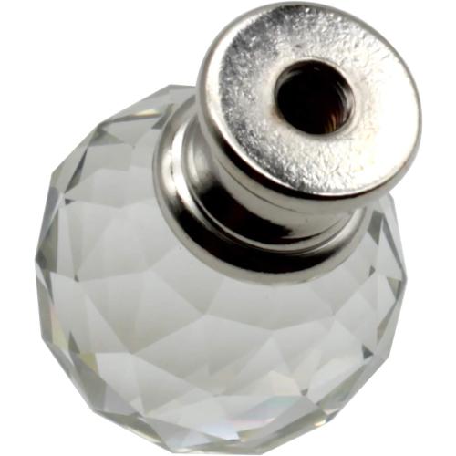 1-3/4 inch Crystal Lamp Finial,FDXGYH 1pcs Lamp Finial Cap Knob Lamp Decoration for Lamp Shade(Clear Crystal)