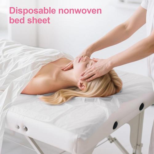 200 Piece Disposable Massage Table Sheets 31 x 71 - Non-Woven Fabric Bed Covers for Spa, Massage, Beauty & Tattoos - Breathable, Hygienic (White)