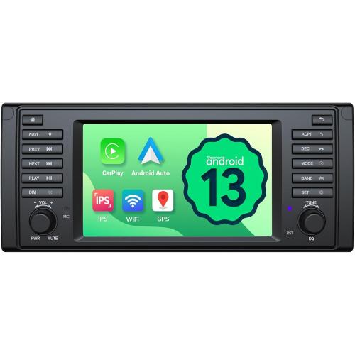 Eonon 7'' Car Radio for BMW 5 Series 1995-2002 (E39), Android 13 Wireless CarPlay Android Auto Car Stereo,Touchscreen Navigation with Bluetooth, AM/FM, SWC, WiFi, 2 32G - E39A13