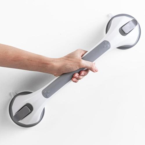 Shower Grab Bars,Shower Handles for Elderly Suction,16.8,Grey | stable safety grip for seniors,elderly,bathtubs&toilet,heavy duty drill-free waterproof removable,handrails,easy install
