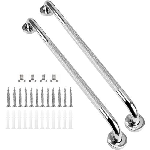 supregear Grab Bars for Bathtubs and Showers (2-Pack), Anti Slip Bathroom Grab Bars, 304 Stainless Steel Shower Handle, Toilet Handicap Elderly Senior Assist Bathroom Safety Handle, 32 in