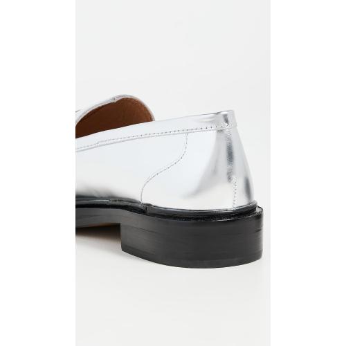 Size 8 Madewell Women's The Vernon Loafer in Specchio Leather