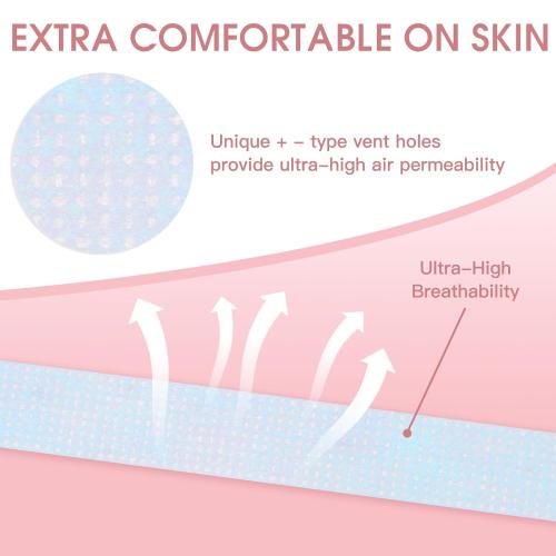 Lash Tape, Silicone Adhesive Eyelash Extension Tape, Pain-Free Removal Eyelash Tape for Sensitive Skin, Breathable Lash Extension Supplies