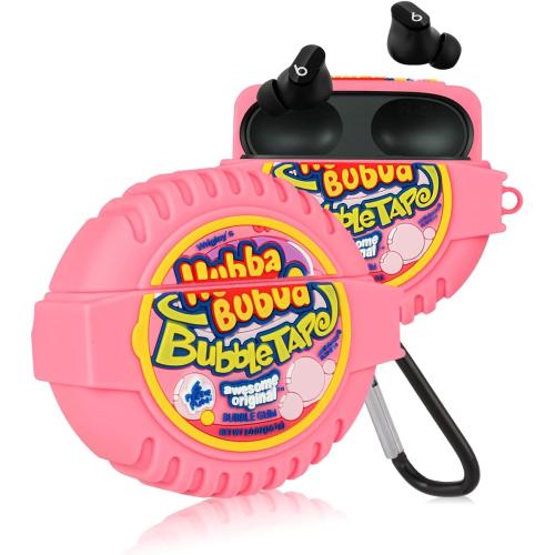 Case for Beats Studio Buds Funny Unique 3D Design Cute Silicone Cover Fashion Kawaii Cool Fun Cartoon Wireless Powerbeats Cases for Beats Earbuds Headphones for Girls Boys Teen Bubble Gum