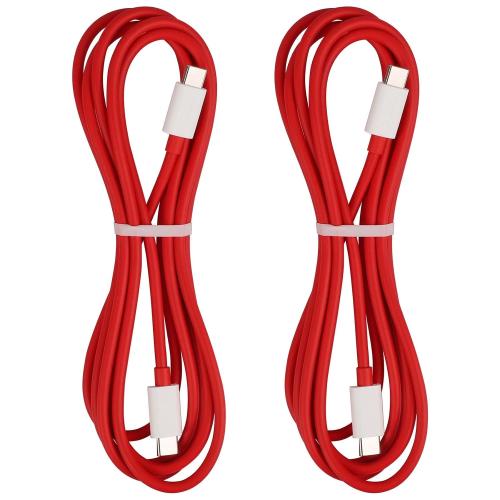 USB-C to USB-C Cable for OnePlus 10T, Type C Cable 6.6 ft, 2-Packs