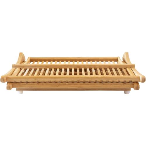 Totally Bamboo Eco Collapsible Bamboo Dish Drying Rack