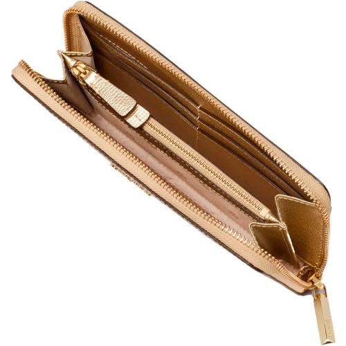 Kate Spade Sylvia Slim Continental Leather Wallet, Pale Gold