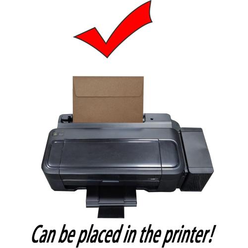 120 Qty A9 Invitation Envelopes 5.75x8.75, Self Seal 120GSM Brown Kraft Paper Envelopes for Invitations, Papers, Photos, Documents, Wedding, Baby Shower, Easy to Seal and Peel