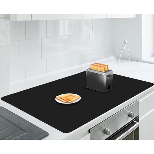 Extra Large Silicone Mat 35.3x23.5x0.08, Multipurpose Silicone Mat Thick Heat Resistant Mat Shipped Rolled Up Kitchen Counter Mat Waterproof Nonslip Silicone Mats for Kitchen Counter Black | Extra Large, Heat Resistant, Waterproof, Nonslip, Multipurpose Countertop Protector, Shipped Rolled Up