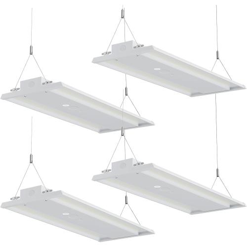 300W LED Linear High Bay Light, 45000LM Linear High Bay Shop Light Commercial 120-277V, 5000K High Bay Lights for Warehouse, Garage Factory, UL Listed, 5 Years Warranty, 4 Pack