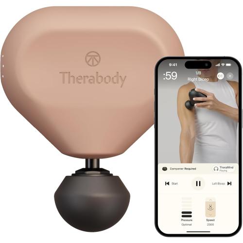 .TheraGun Mini (3rd Generation) by Therabody – Ultra-Portable Massage Gun and Travel Essential for Fast, Effective Pain and Tension Relief Anywhere (Desert Rose)