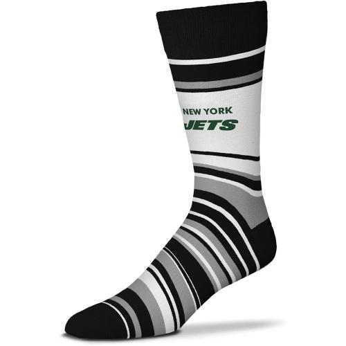 2 Pack One Size For Bare Feet unisex Nfl Adult Striped Dress Socks - Premium Quality