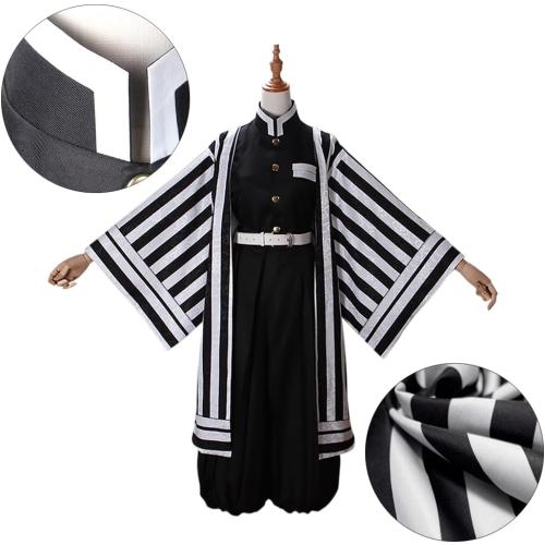 Full Set Halloween Costume For Men Party Role Cosplay Costume Kimono Outfit W/Sword Shoes Wig