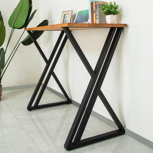 Table Legs 40 inch Set of 2, Bar Height Counter Metal Steel Tall Desk Base Steel for Kitchen Living Room or Outdoor (24W x 39.4H)