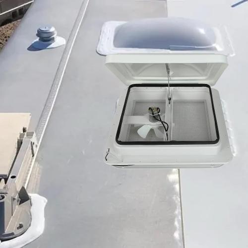 2 Pack Universal Roof Vent Cover Vent Lid Replacement for RV, Trailer, Camper, Motorhome Roof Vent Cover White