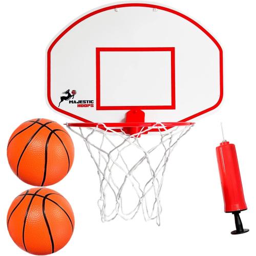 Mini Basketball Hoop - Indoor Basketball Hoop - Durable Plastic Basketball Hoop for Kids and Adults - No Assembling - Premium Basketball Game with Ball and Pump