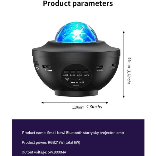 Star Projector Galaxy Light Projector, 3 in 1 Galaxy Projector Night Light with Remote Control, Music Speaker & Timer, Star Lights for Bedroom Bedroom/Party/Home Decor